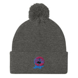Flamingo Pom-Pom Beanie - Fresh Hood basketball hoopwear that's different.  Basketball apparel and workout clothing.